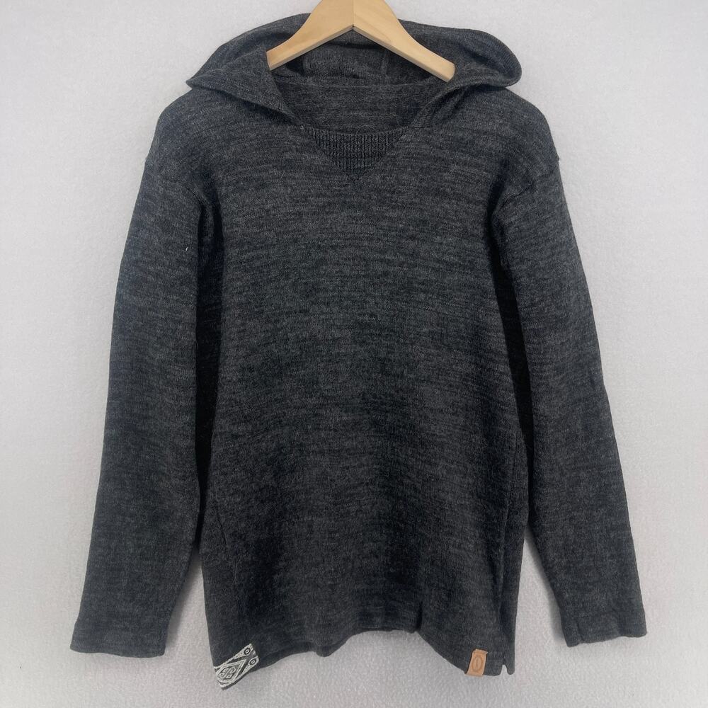 PAKA Sweater Adult XL The Hoodie Royal Alpaca Blend Pullover Charcoal Gray